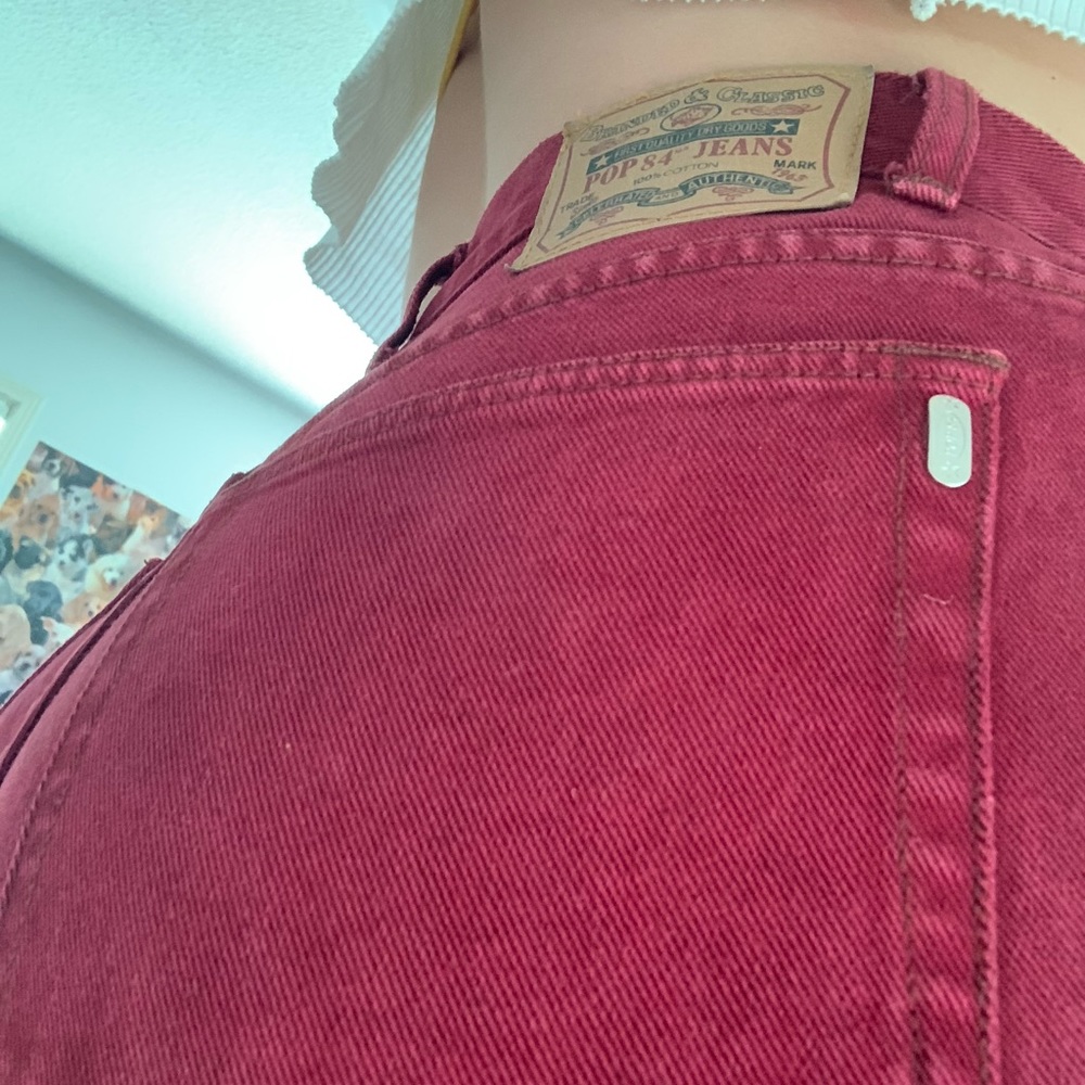 POP84 vintage red mom jeans